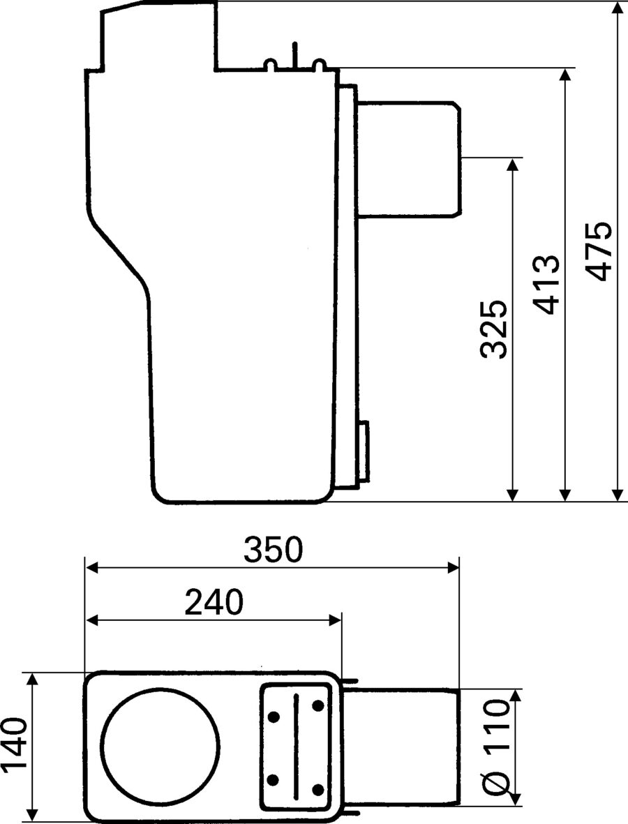 Multisiphon DN 110 – сифон за преливане